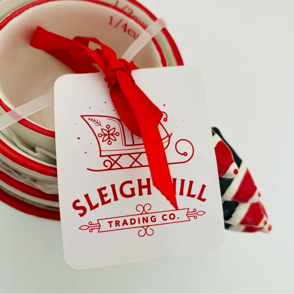 Sleigh Hill Trading Company Christmas Holiday Penguin Measuring Cups Set NWT